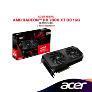 ACER Nitro AMD Radeon™ RX 7800 XT OC 16G GDDR6 Graphics Card | DP.Z37WW.P01
