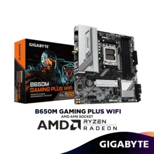 GIGABYTE B650M GAMING PLUS WIFI Micro ATX (mATX) AMD Motherboard | AMD AM5 Socket